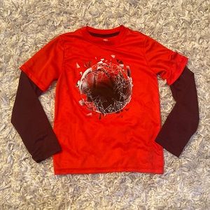 Red Basketball Performance Active Tee Size 6/7